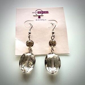 Silver Crystal Earrings
